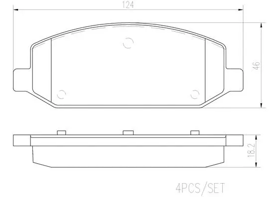Brake Pad Set, disc brake (P 10 074)