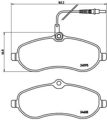Brake Pad Set, disc brake (P 61 096)