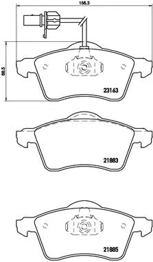 Brake Pad Set, disc brake (P 85 049)