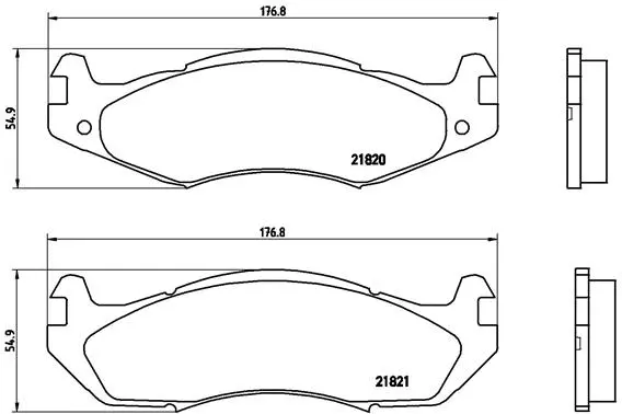 Brake Pad Set, disc brake (P 37 001)