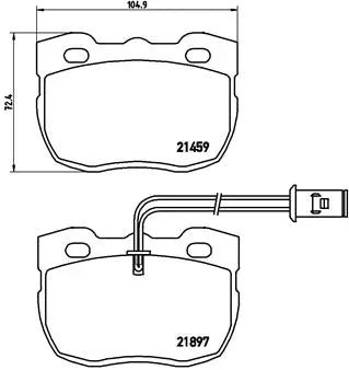 Brake Pad Set, disc brake (P 44 004)