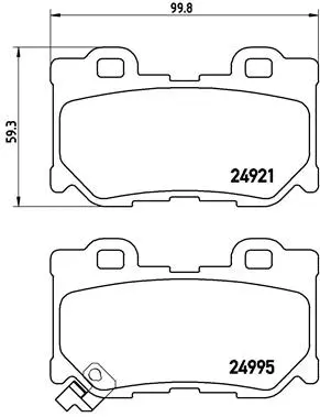 Brake Pad Set, disc brake (P 56 085)