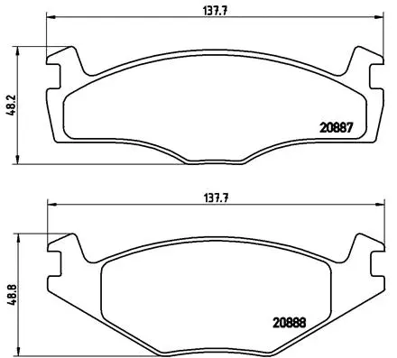 Brake Pad Set, disc brake (P 85 024)