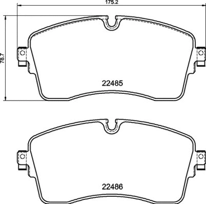 Brake Pad Set, disc brake (P 44 028)