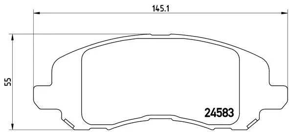 Brake Pad Set, disc brake (P 18 001)