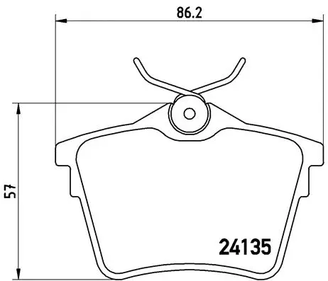 Brake Pad Set, disc brake (P 61 079)