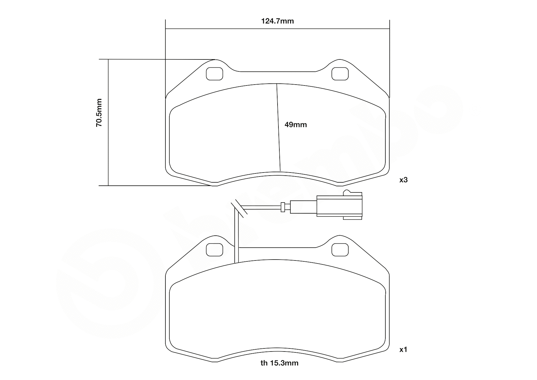 High Performance Brake Pad Set