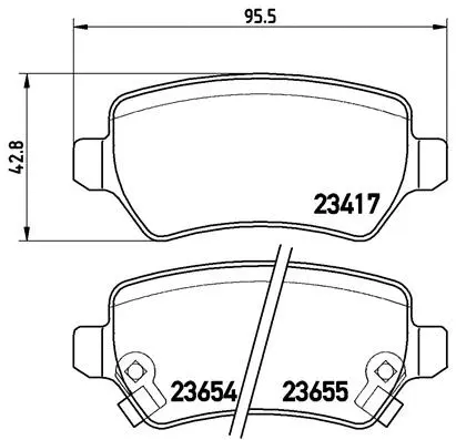 Brake Pad Set, disc brake (P 59 038)