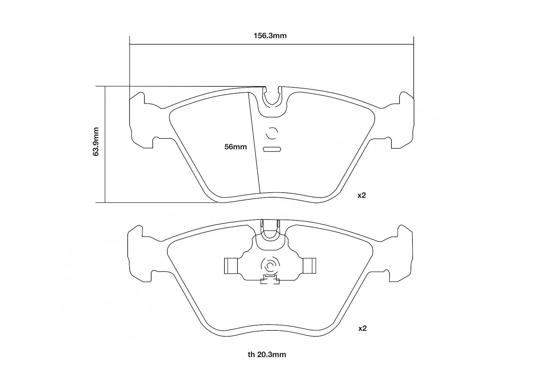 High Performance Brake Pad Set