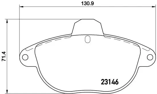 Brake Pad Set, disc brake (P 61 055)