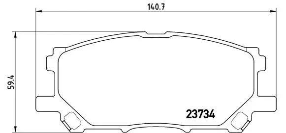 Brake Pad Set, disc brake (P 83 067)