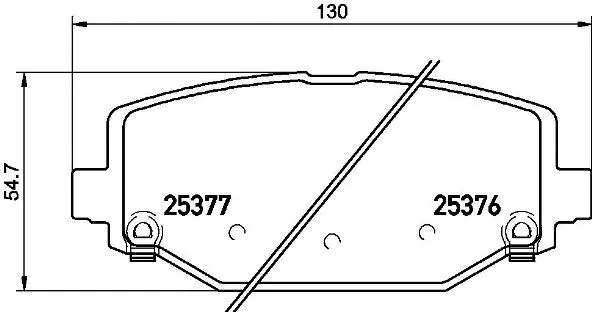 Brake Pad Set, disc brake (P 11 032)