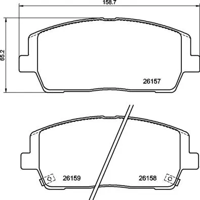 Brake Pad Set, disc brake (P 30 116)