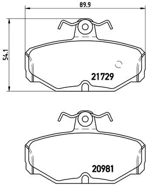 Brake Pad Set, disc brake (P 24 079)