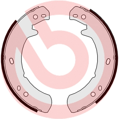 Brake Shoe Set, parking brake (S 44 507)