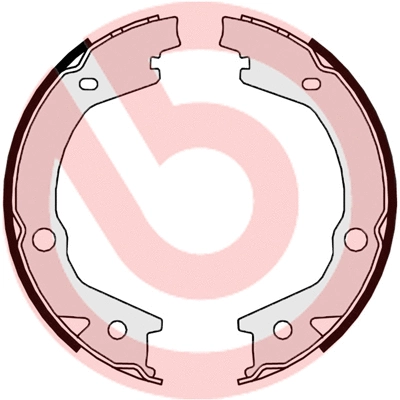 Brake Shoe Set, parking brake (S 30 530)