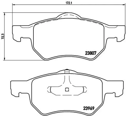 Brake Pad Set, disc brake (P 11 013)