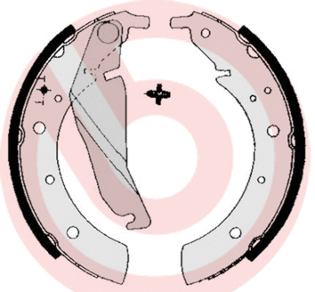 Brake Shoe Set (S 06 502)