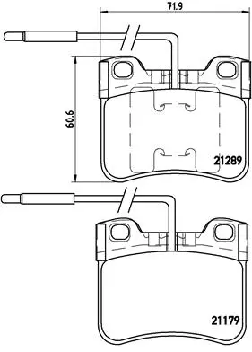 Brake Pad Set, disc brake (P 61 034)