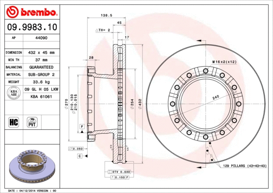 Brake Disc (09.9983.10)
