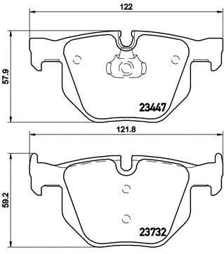 Brake Pad Set, disc brake (P 06 056)
