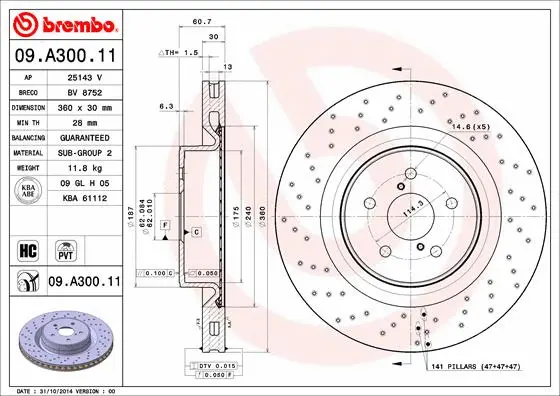 Brake Disc (09.A300.11)