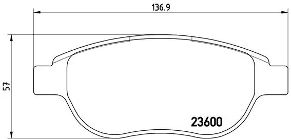 Brake Pad Set, disc brake (P 61 068)