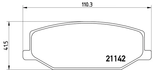 Brake Pad Set, disc brake (P 79 001)