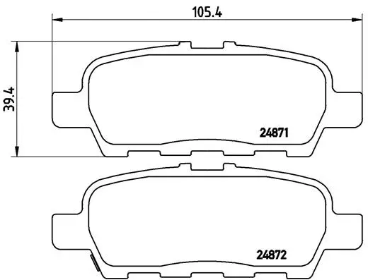 Brake Pad Set, disc brake (P 56 068)