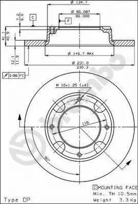 Brake Disc (08.3854.10)