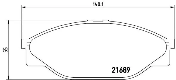 Brake Pad Set, disc brake (P 83 023)