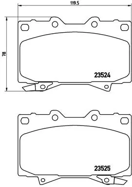 Brake Pad Set, disc brake (P 83 048)