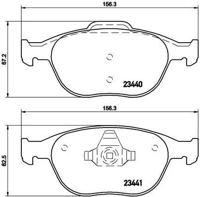 Brake Pad Set, disc brake (P 24 071)