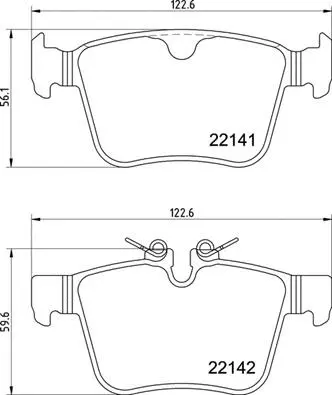 Brake Pad Set, disc brake (P 36 037)