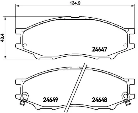 Brake Pad Set, disc brake (P 56 083)