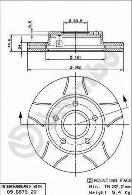 Brake Disc (09.6879.76)