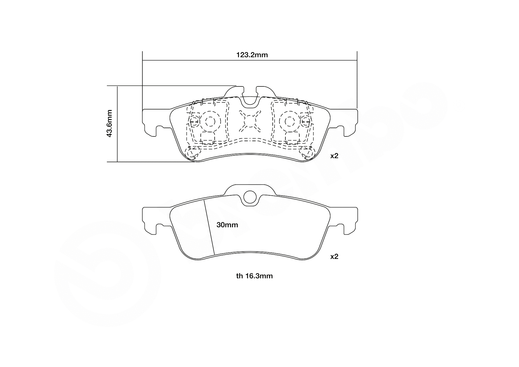 High Performance Brake Pad Set