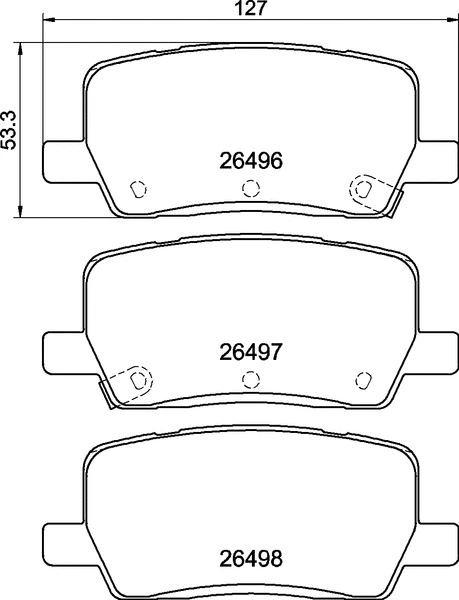 Brake Pad Set, disc brake (P 09 032)