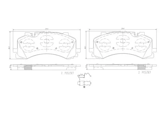 Brake Pad Set, disc brake (P85170N)
