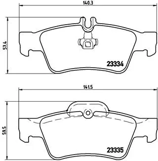 Brake Pad Set, disc brake (P 50 052)