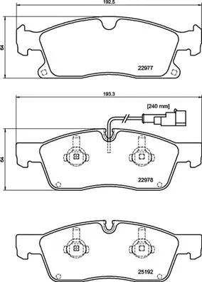 Brake Pad Set, disc brake (P 48 001)