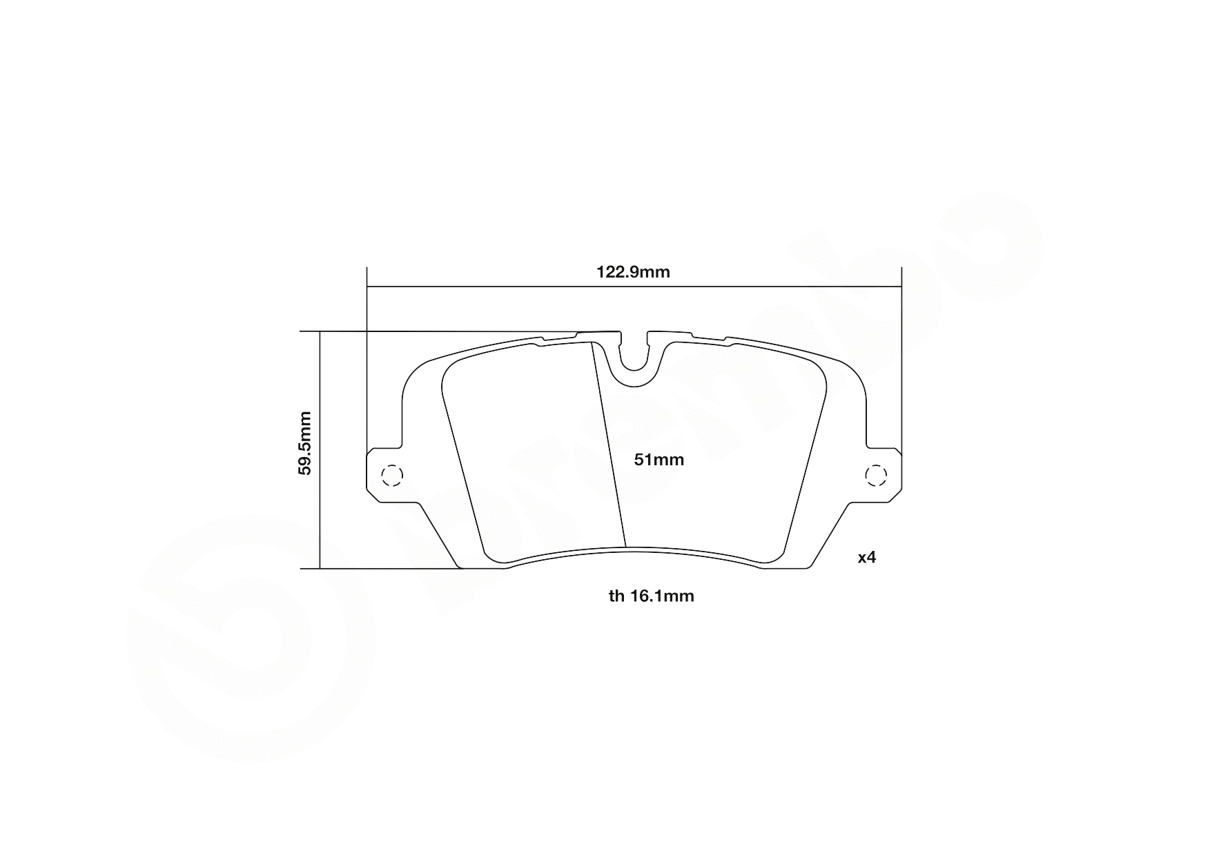 High Performance Brake Pad Set
