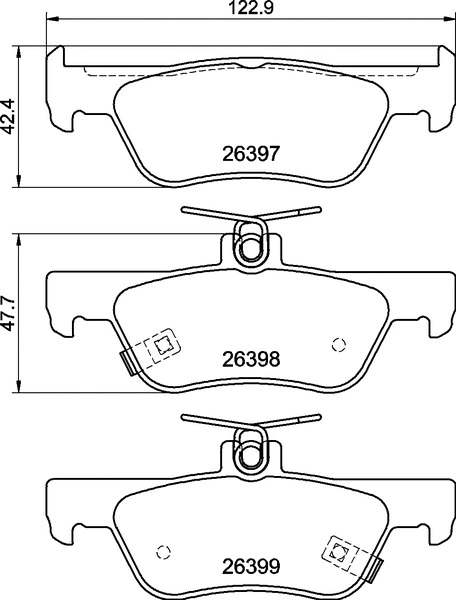 Brake Pad Set, disc brake (P 28 110)