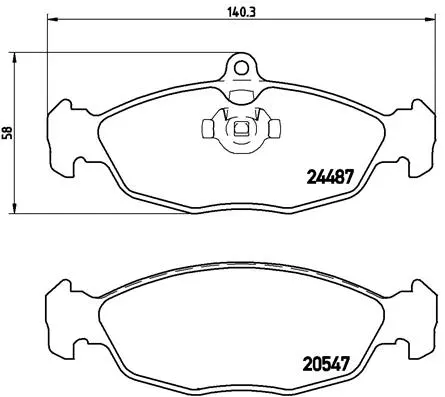 Brake Pad Set, disc brake (P 36 017)