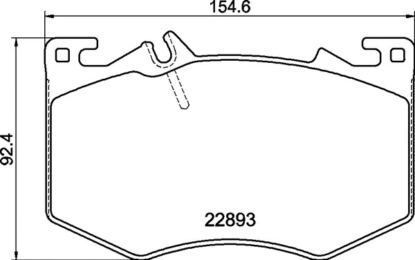 Brake Pad Set, disc brake (P 50 166)