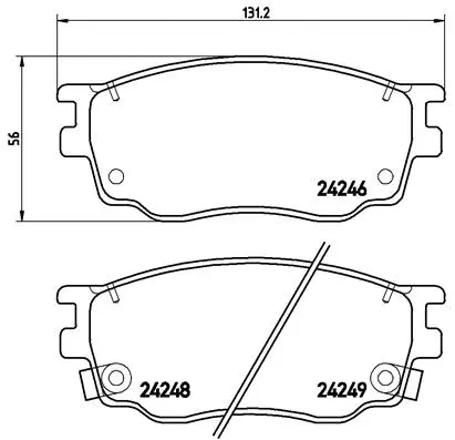 Brake Pad Set, disc brake (P 49 033)