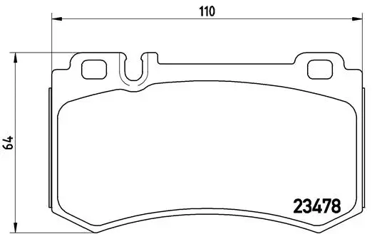 Brake Pad Set, disc brake (P 50 061)