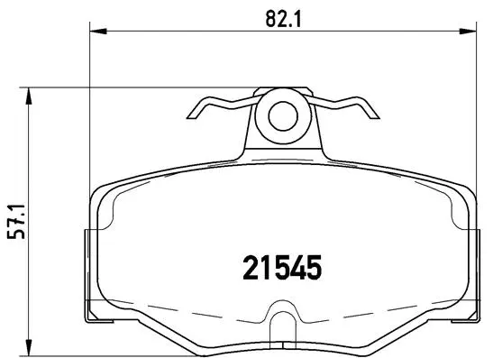 Brake Pad Set, disc brake (P 56 024)