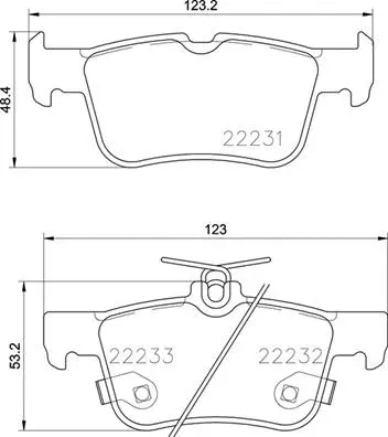 Brake Pad Set, disc brake (P 24 201)