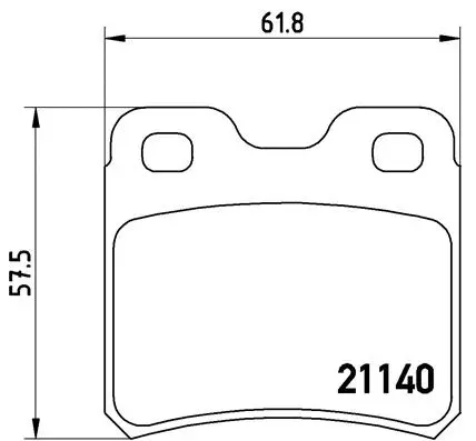 Brake Pad Set, disc brake (P 59 018)